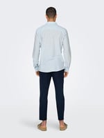 Only & Sons ONSCAIDEN LS SOLID LINEN SHIRT NOOS gömlek Erkek