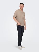 Only & Sons ONSDINO REG 14 LINEN SS POLO KNIT Triko Erkek