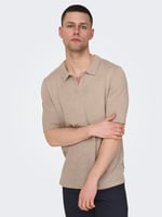 Only & Sons ONSDINO REG 14 LINEN SS POLO KNIT Triko Erkek