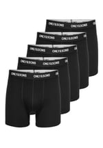 Only & Sons ONSFITZ SOLID BLACK BOXER 5-PACK Boxer Külot Erkek
