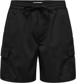 Only & Sons Onskal Cargo 0287 Şort Siyah, M, ONSKAL CARGO 0287 SHORTS, Siyah-102263579, Erkek
