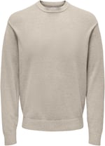 Only & Sons ONSLEON LIFE REG 12 PBT CREW KNIT Triko Erkek