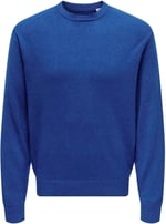 Only & Sons ONSLEON LIFE REG 12 PBT CREW KNIT Triko Erkek