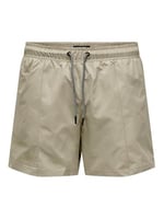 Only & Sons ONSTED LIFE SWIM SHORT SOLID PIPING Tek Parça Mayo Erkek
