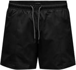 Only & Sons ONSTED LIFE SWIM SHORT SOLID PIPING Tek Parça Mayo Erkek