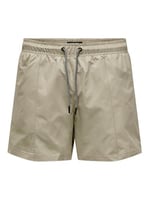 Only & Sons ONSTED LIFE SWIM SHORT SOLID PIPING Tek Parça Mayo Erkek