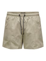 Only & Sons ONSTED LIFE SWIM SHORT SOLID PIPING Tek Parça Mayo Erkek