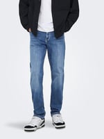 Only & Sons Onsweft Reg. M. Blue 6755 Dnm Jeans NoosDar kesim kot pantolonErkek