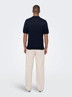 Only & Sons ONSWYLER LIFE REG 14 SS ZIP POLO KNIT Triko Erkek