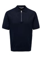 Only & Sons ONSWYLER LIFE REG 14 SS ZIP POLO KNIT Triko Erkek