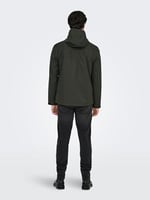 Only & Sons Su Geçirmez Ceket, L, 22031606, Peat, Erkek