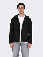 Only & Sons Su Geçirmez Siyah Mont, M, EONLYSCKT000001, SİYAH, Erkek