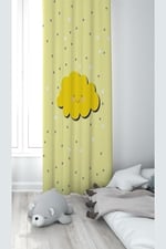 ontheclouds Bulut Desenli Dijital Baskı Bebek Çocuk Fon Perde, 70 x 240, TYC00484851223, sarı - Seçenekler: 70 x 200, 70 x 240, 70 x 270, 140 x 200, 140 x 240...