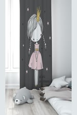 ontheclouds Gri Prenses Desenli Dijital Baskı Fon Perdesi, 70 x 270, TYC00484855248, gri-pembe - Seçenekler: 70 x 200, 70 x 240, 70 x 270