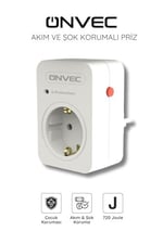 Onvec Basic Akım Ve Şok Korumalı Priz 720 Joule
