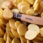 Opinel Inox Kayın Saplı Paslanmaz Çelik Çakı, Unisex, Kahverengi, Nr.7 - Bedenler: 7 cm, 8 cm, 9 cm, 10 cm, 12 cm