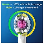 Oral-B 3DWhite elektrikli diş fırçası başlığı, 10 adet, CleanMaximiser kıllı beyazlatıcı diş temizliği, Oral-B diş fırçaları için diş fırçası başl - Seçenekler: 8 Stück (1er Pack), 10 Stück (1er Pack)