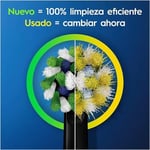 Oral-B Cross Action fırça başlığı, elektrikli diş fırçası, 8 adet paket, posta kutusu atmak için uygun, siyah - Seçenekler: 1 Count (Pack of 1), 8 Stück (1er Pack)