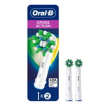Oral-B CrossAction Elektrikli Diş Fırçası Yedek Fırça Başlıkları Dolum, 2 ct (Ambalaj değişebilir)