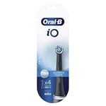 Oral-B İo Black Ultimate Clean Yedek Diş Fırçası Başlığı, 4 Adet, Siyah