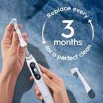 Oral-B iO Serisi Nazik Bakım Elektrikli Diş Fırçası Yedek Fırça Başlıkları, Oral-B Elektrikli Diş Fırçası için, 4 Adet, Beyaz