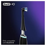 Oral-B iO Ultimate Clean Elektrikli Diş Fırçası Başlığı, Daha Derin Plak Çıkarma için Bükülmüş ve Açılı Kıllar, 4'lü Paket, Posta Kutusu için Uygun, Siyah