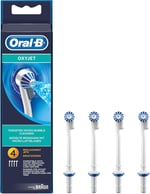 Oral-B OxyJet takma başlığı, yenilikçi mikro hava kabarcığı teknolojisi ile hedefli temizlik için, 4 adet, ED17-4, çok renkli