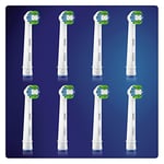 Oral-B Precision Clean elektrikli diş fırçası için fırça başlığı, 8 adet, optimum diş bakımı için CleanMaximiser kıllı, Oral-B diş fırçaları için diş fırçası başlığı