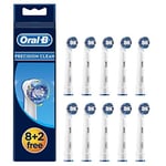 Oral-B Precision Clean şarj için yedek-Aufsteckbuersten, elektrik diş fırçaları, Briefkastenfaehige ambalaj, 10 adet