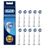 Oral-B Precision Clean şarj için yedek-Aufsteckbuersten, elektrik diş fırçaları, Briefkastenfaehige ambalaj, 10 adet