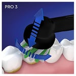 Oral-B Pro 3 3500 Edition seyahat kılıflı, siyah, 3 adet (tekli paket)