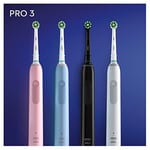 Oral-B Pro 3 3500 Edition seyahat kılıflı, siyah, 3 adet (tekli paket)