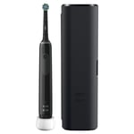 Oral-B Pro 3 3500 Elektrikli Diş Fırçası, 1 Görünür Basınç Sensörü El Aleti, 1 Başlık Fırçası, 1 Seyahat Çantası, Braun tarafından tasarlanmıştır, İngiltere 2 Pimli Fiş, Siyah