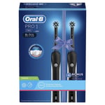 Oral-B Pro 790 elektrikli diş fırçası, derinlemesine temizlik için, 2 adet diş fırçası, siyah