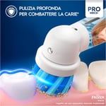 Oral-B Pro Kids Elektrikli Diş Fırçası Çocuk, Disney Frozen 1 Yumuşak Fırça, 1 Seyahat Çantası, Zamanlayıcı ve Titreşim, Şarj Edilebilir Pil, 4 Çıkartma, 3 Yaş ve Üstü
