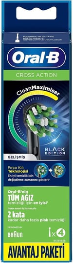 Oral-B Şarjlı Diş Fırçası Yedek Başlığı Cross Action X-Filament 4 adet ürün