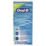 Oral-B Super Floss Önceden Kesilmiş Teller Diş İpi, Nane, 50 Adet