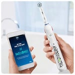 Oral-B Teen elektrikli diş fırçası/elektrikli diş fırçası, 3 temizleme modu, diş bakımı için Sensitiv ve Bluetooth uygulaması dahil, Ortho-Care diş telleri için takma fırçası, Braun tarafından
