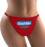 ORAL ME Seksi Şeffaf Şeffaf & Pamuk Hipster Bikini Kadın Komik İç Çamaşırı Külot Külot İç Çamaşırı Tanga