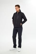 Orange Safety Softshell Gri Mont Ceket