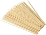 ORANJ 25 Cm 3 Mm%100 Ağaç Bambu Çöp Şiş Kalın Çöp Şiş Tahta - 100 Adet
