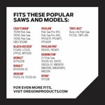 Oregon R34 AdvanceCut Yedek Testere ve Direk Testere Zinciri, 8 inç Kılavuz Çubuklar için, 34 Tahrik Bağlantısı, Pitch: 3/8 
