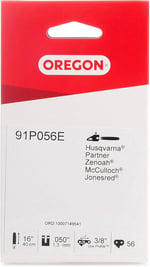 Oregon standart 91P testere zinciri, 40 cm AL-KO, Alpina, CMI, Dolmar, Einhell, Gardol, Hurricane, Jonsered için uygun. McCulloch motorlu testere, 56 tahrik bağlantısı