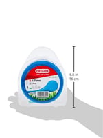 Oregon Yuvarlak çim biçme ipi, 1,7 mm, mavi, çim, yabani ot, çim ve çiçek tarhları için, bahçe işleri ve çim bakımı, naylon iplik, çoğu çim biç - Seçenekler: 1.3mm x 15m - CLEAR, 1.7mm x 15m - BLUE...