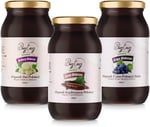 Organic Windy Valley Pekmez Seti (3 Parça) / ECOCERT Sertifikalı (460gr x 2 Adet)+(380gr x 1 Adet)