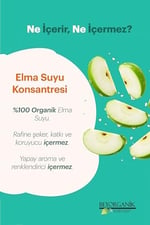 Organik Elma Suyu Konsantresi%100 Elma 685gr