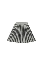 Örgü Etek Midi Çocuk Gri Organik Pamuk