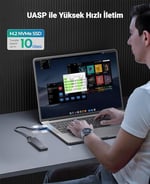 ORICO USB3.1 Gen2 10Gbps M.2 NVMe SSD Disk Kutusu Alüminyum