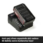 Orijinal Einhell 18 V 2.5 Ah PXC Başlangıç Kiti (Akü ve Şarj Cihazı, 18 V, maks. güç 720 W, tüm PXC cihazları için, akü yönetim sistemi, 3'lü LED gösterge) - 4512097