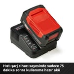 Orijinal Einhell Akü ve Şarj Cihazı Başlangıç Kiti Power X-Change (Akü, Li-Ion, 18 V, 4.0 Ah akü ve hızlı şarj cihazı, tüm Power X-Change cihazları ile uyumlu) - 4512042